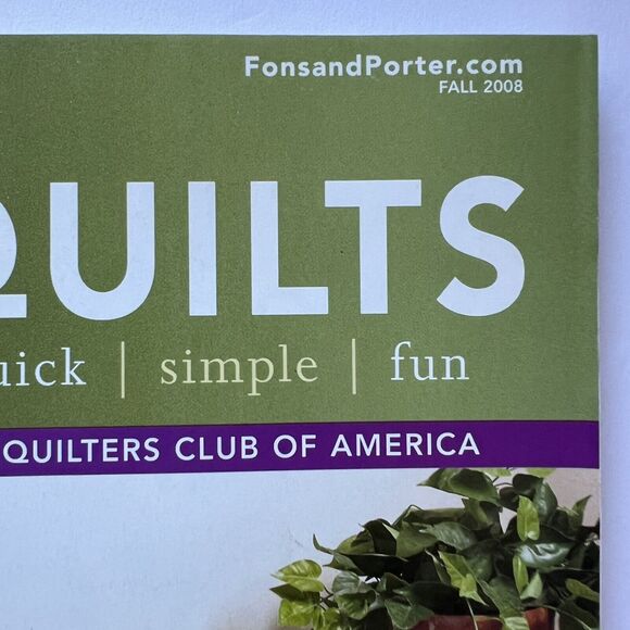 Fons and Porters Easy Quilts Magazines Set of 3 Spring Fall and Winter 2008 - Picture 7 of 11